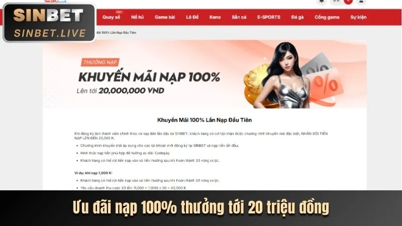 Thưởng chào mừng gửi tiền lần đầu tại Pun88